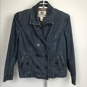Route 66 Double Breasted Blue Jean Jacket